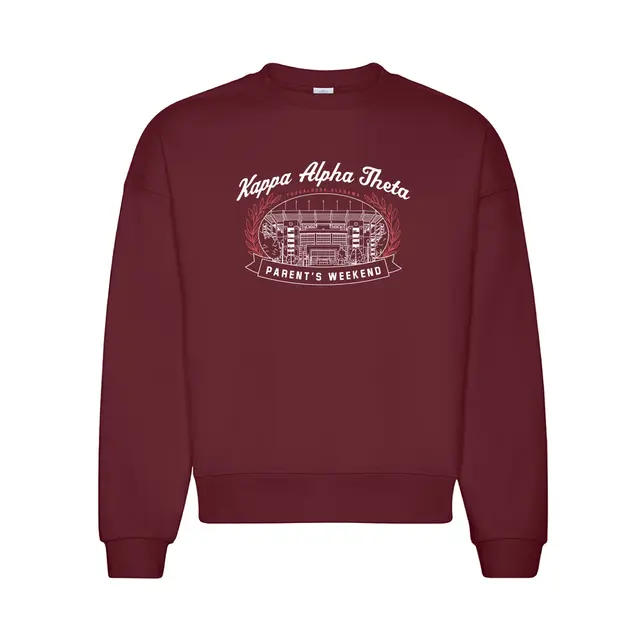 Kappa Alpha Theta Stadium Illustration Parents Weekend Crewneck 2