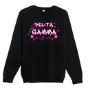 Delta Gamma Starry Pink Text PR Crewneck 2