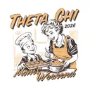 Theta Chi Retro Baking Parent's Weekend Shirt