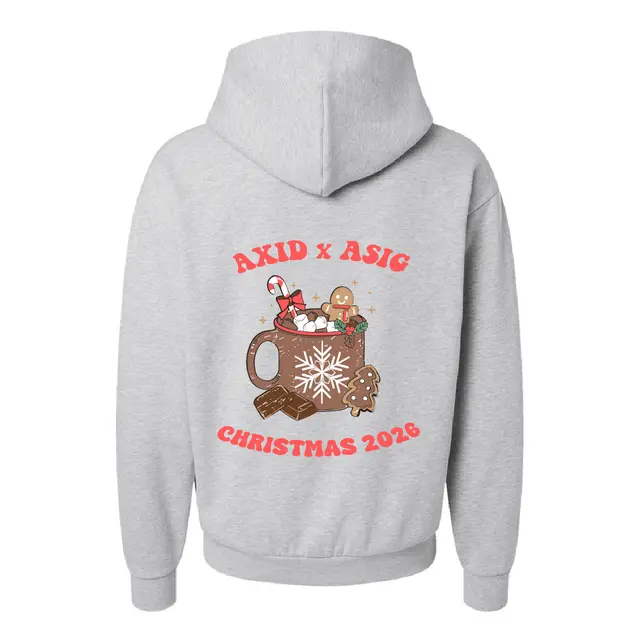 Alpha Xi Delta Holiday Mug and Gingerbread Christmas Hoodie 2