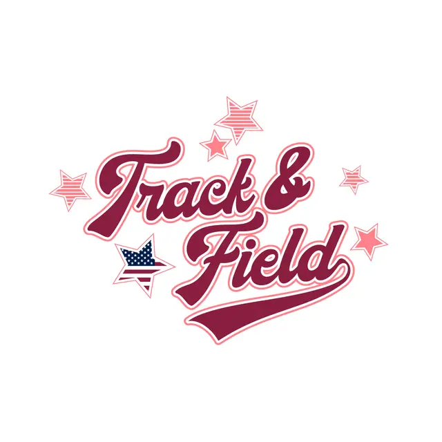 Women's Track & Field Team Star Graphic PR Hoodie