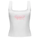 Kappa Kappa Gamma Floral Text Spring Bid Day Tank 2