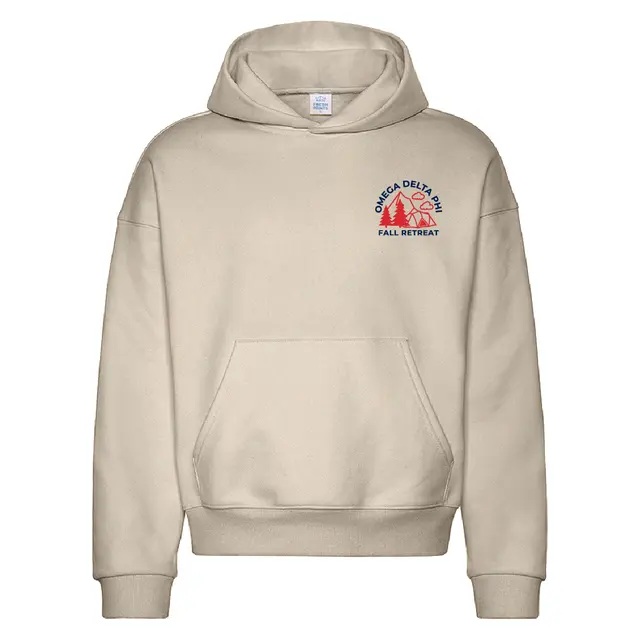 Omega Delta Phi Mountains and Tent Fall Retreat Hoodie 2