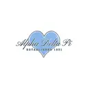 Alpha Delta Pi Blue Heart and Script PR Shirt