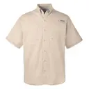Customizable Columbia Men's Tamiami™ II Short-Sleeve Shirt 7266 Fossil Front