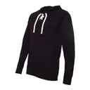 J America Adult Sport Lace Jersey Hood ja8231 Black Left