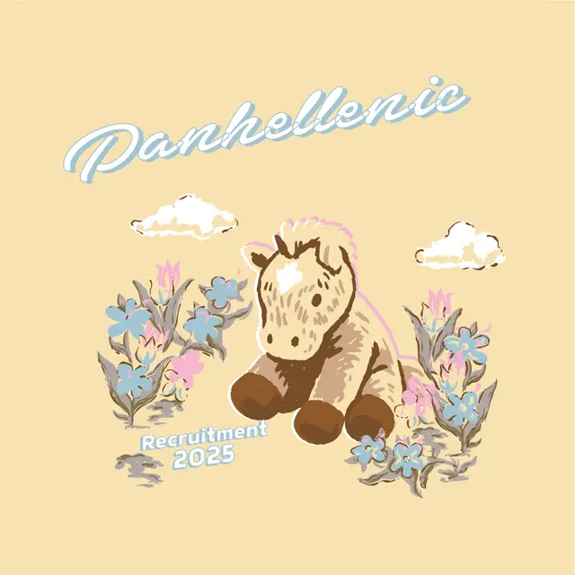 National Panhellenic Conference Sweet Horse Floral Rush Shirt