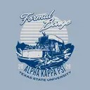 Alpha Kappa Psi Retro Boat Scene Formal Shirt