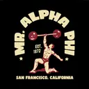 Alpha Phi Strongman Graphic PR Shirt