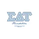 Sigma Delta Tau Gingham Letters Philanthropy Crewneck