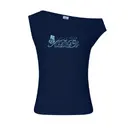 Alpha Delta Pi Blue Butterfly Script Big Little Reveal Tank 2