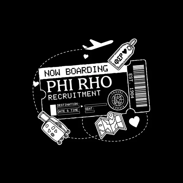 Phi Sigma Rho Boarding Pass Recruitment Shirt 2