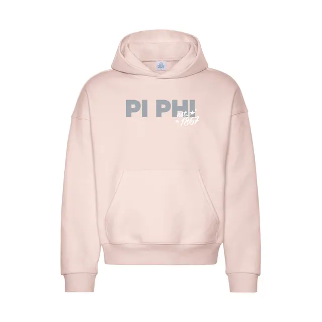 Pi Beta Phi Block Lettering est 1867 Hoodie 2