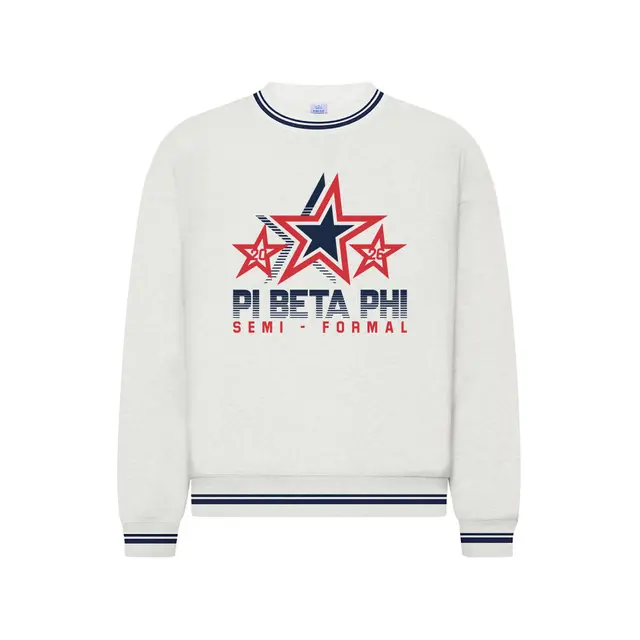 Pi Beta Phi Star Emblem Semi Formal Crewneck 2