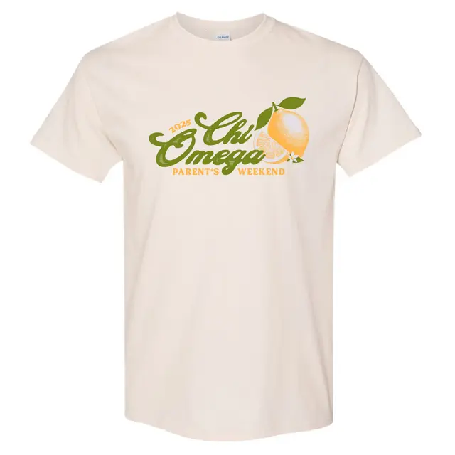 Chi Omega Lemon Illustration Parent's Weekend Shirt 2
