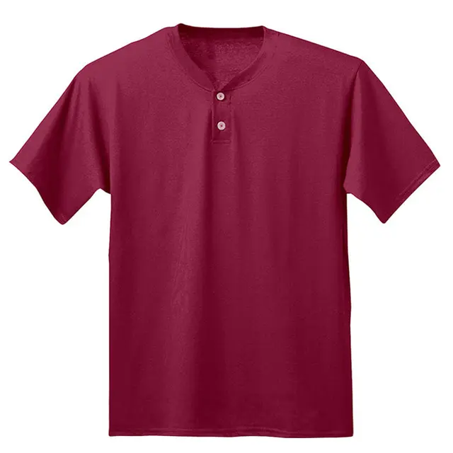 Customizable A4 Tech Performance Henley n3143 Cardinal Front