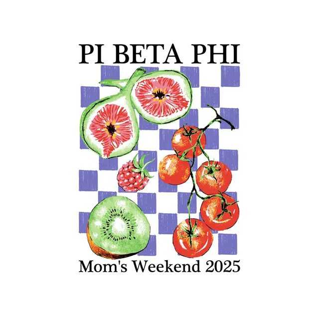 Pi Beta Phi Fruit Graphics Parent's Weekend Shirt