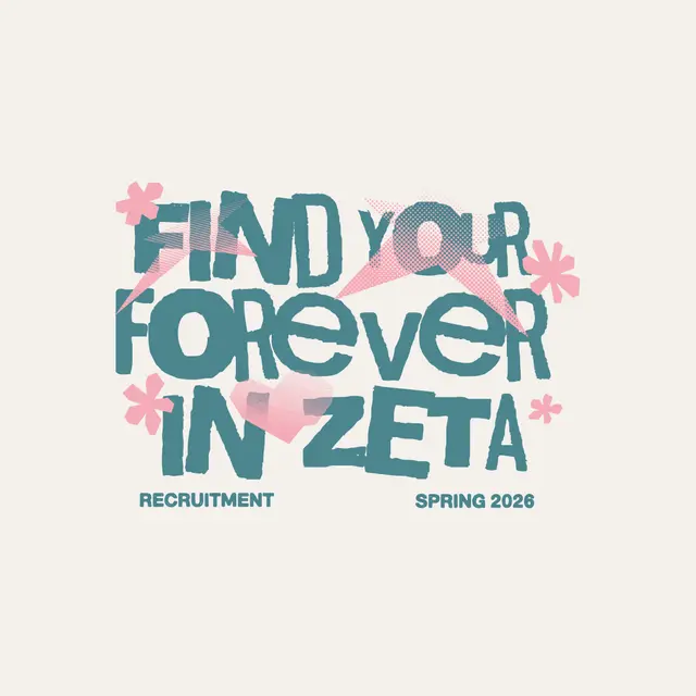 Zeta Tau Alpha Rugged Texts Halftone Stars Recruitment Shirt