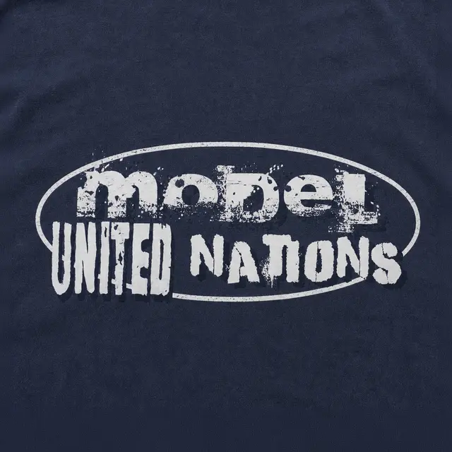 Model United Nations Distressed Text PR Hoodie