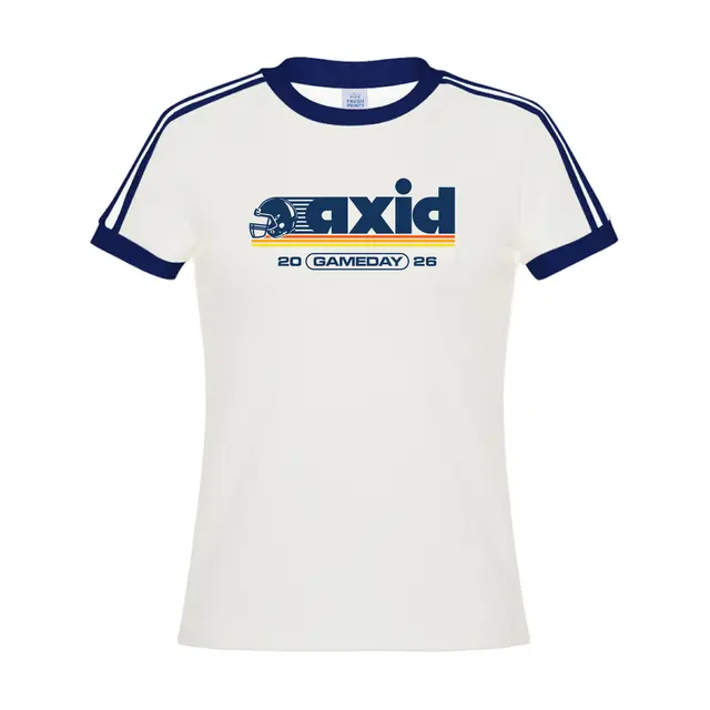 Alpha Xi Delta Football Graphic Game Day Shirt 2