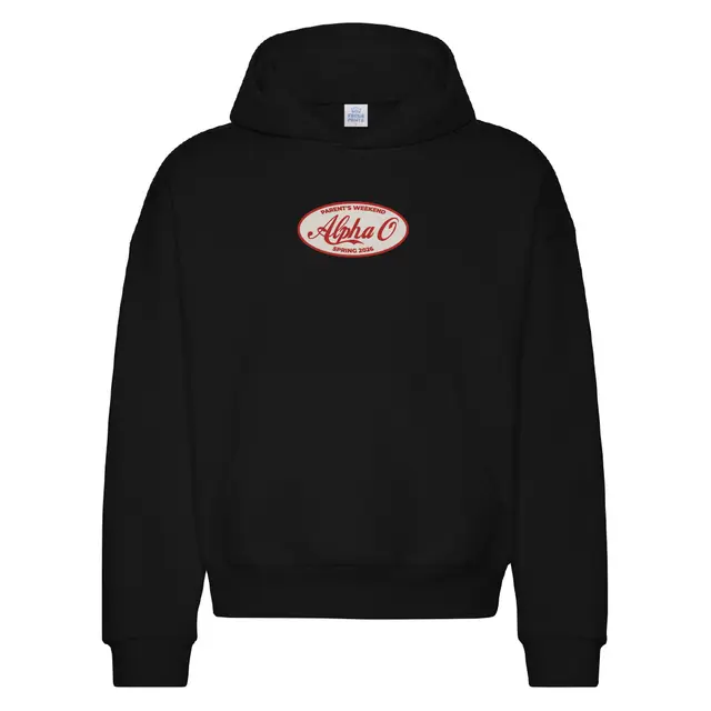 Alpha Omicron Pi Bold Script Parent's Weekend Hoodie 2