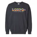 Colorful Rainbow Typography PR Sweater Design for LGBTQ+ Alliance