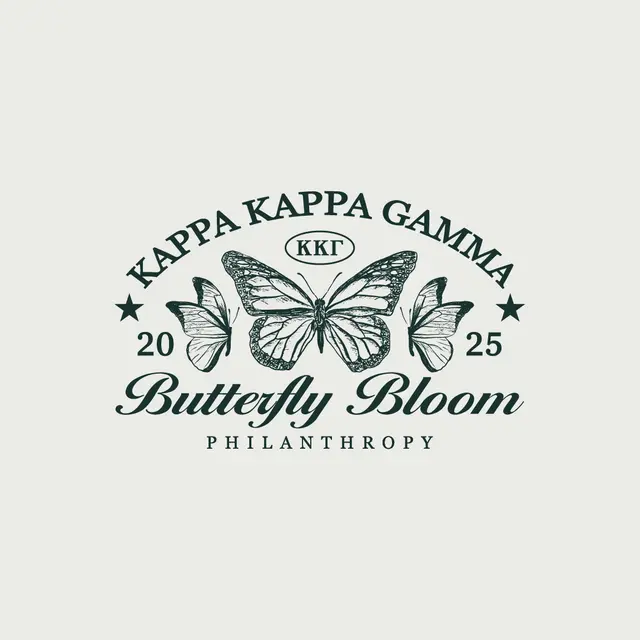 Kappa Kappa Gamma Butterfly Bloom Philanthropy Shirt