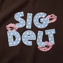 Sigma Delta Tau Starry Lettering Kiss Graphic PR Tank