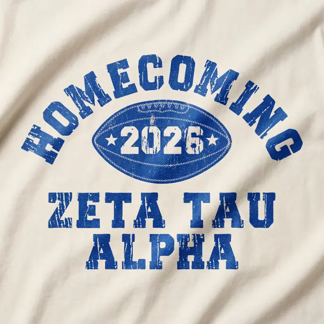 Zeta Tau Alpha Football Graphic Homecoming Crewneck