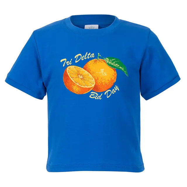 Delta Delta Delta Orange Slice Graphic Bid Day Shirt 2