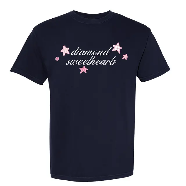 Diamond Sweethearts Pink Star Text PR Shirt 2