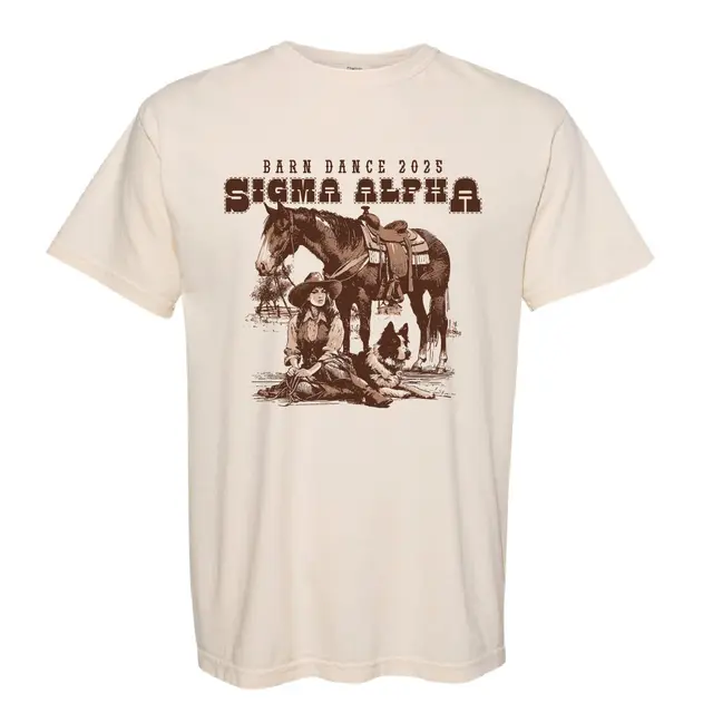 Sigma Alpha Barn Dance Western Graphic Date Party Shirt 2