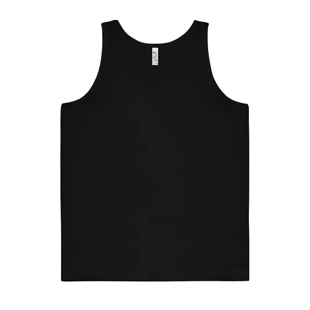 Los Angeles Apparel Toddler Fine Jersey Tank 21008 Black Front