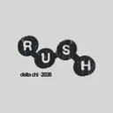 Delta Chi Bold Circle Text Rush Crewneck