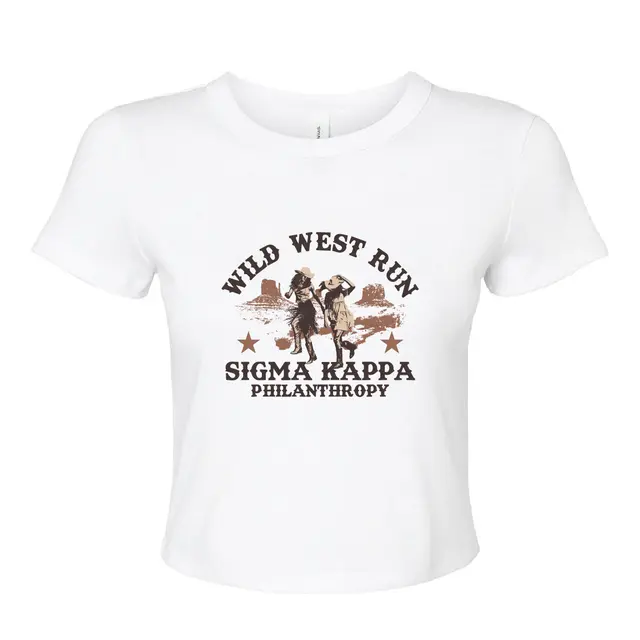 Sigma Kappa Wild West Run Philanthropy Shirt 2