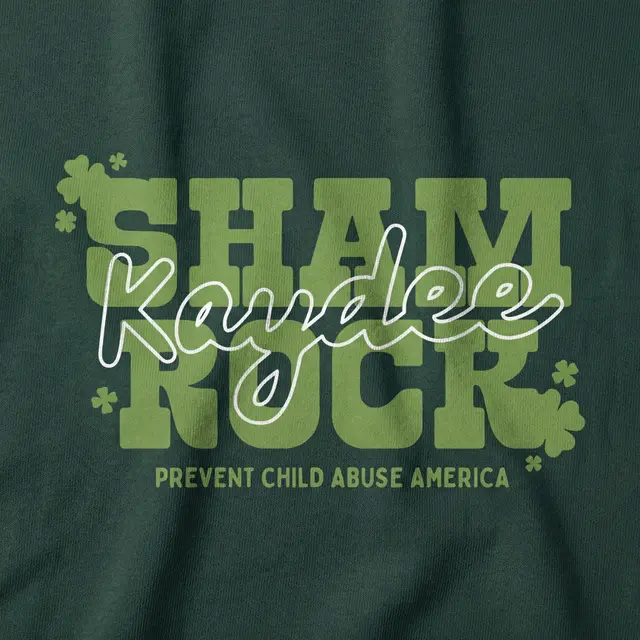 Kappa Delta Shamrock Script Philanthropy Shirt