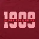 Alpha Epsilon Phi Block Lettering 1909 PR Shirt