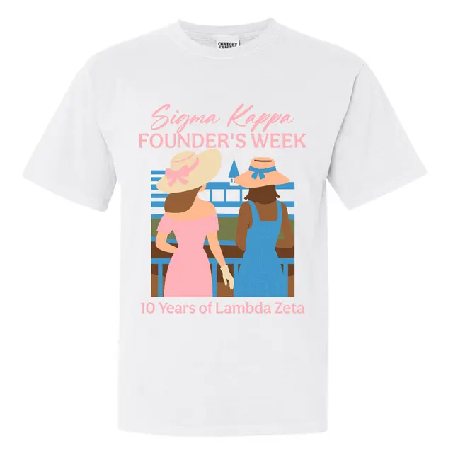 Sigma Kappa Pastel Hat Theme Founder's Day Shirt 2