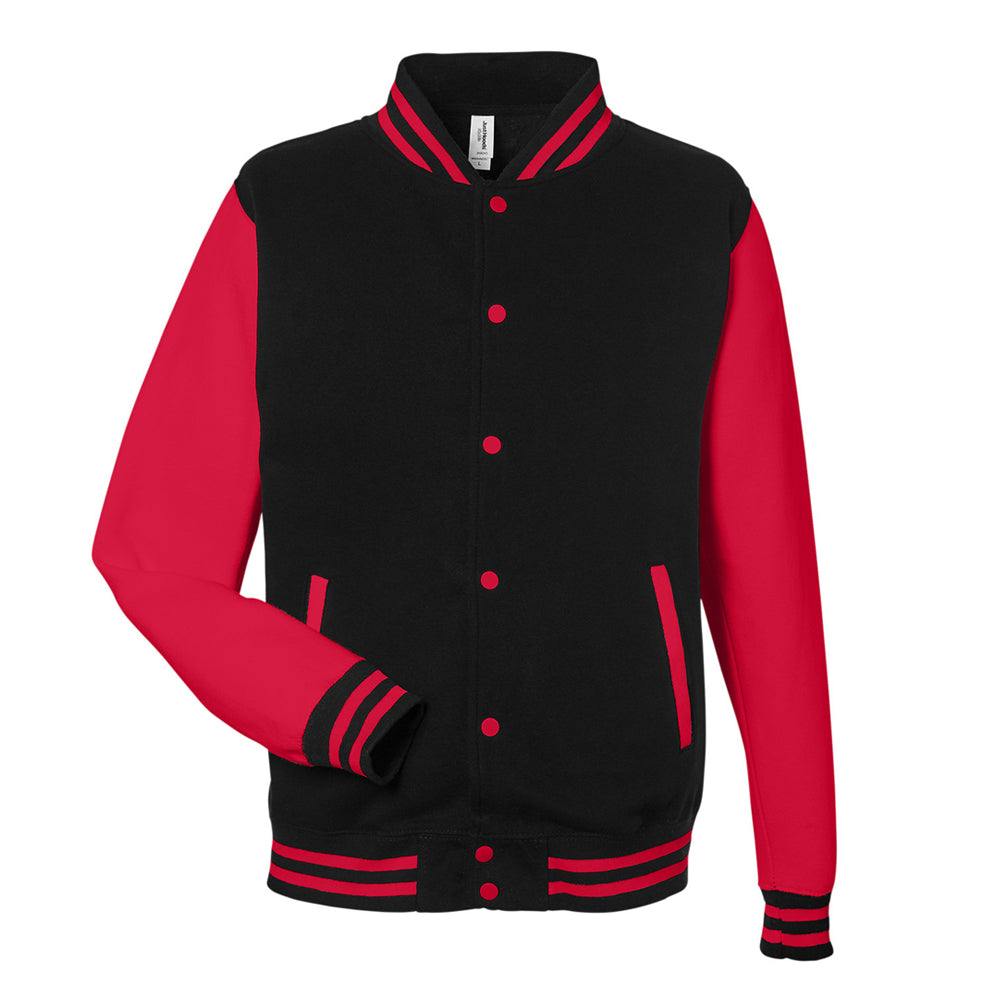 Just Hoods By AWDis Men's 80/20 Heavyweight Letterman Jacket