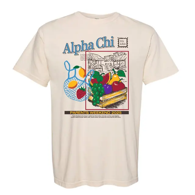 Alpha Chi Omega Fruit Market Parent's Weekend Shirt 2
