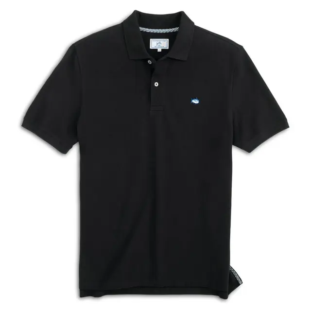 Southern Tide Southern Tide Men's Skipjack Polo 8900 Black Front