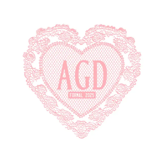 Alpha Gamma Delta Heart Lace Formal Shirt