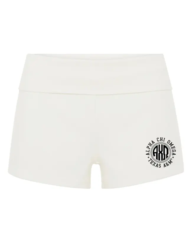 Alpha Chi Omega Circular Monogram PR Shorts