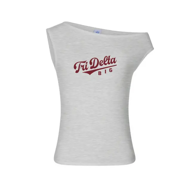 Delta Delta Delta Playful Script Big Little Reveal Tank 2