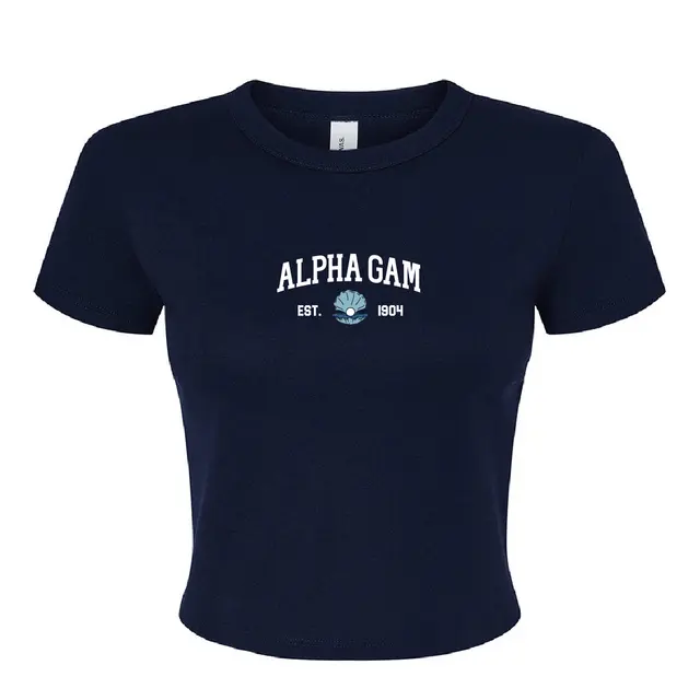 Clam with Pearl Collegiate Graphic PR Shirt Design for Alpha Gamma Delta