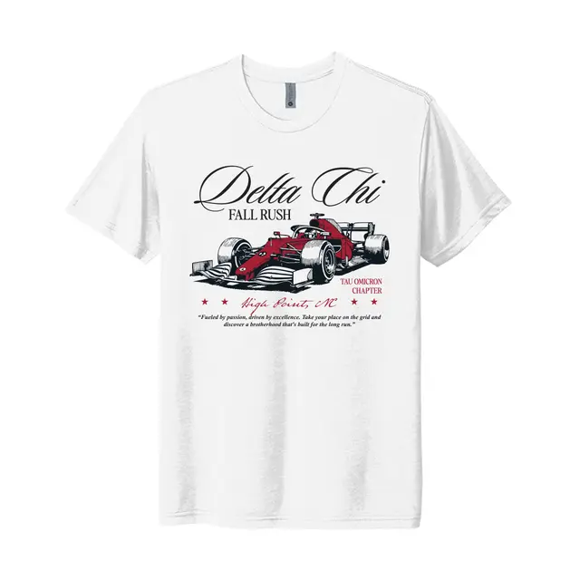 Delta Chi Formula 1 Car Graphic Rush Shirt 2