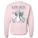 Kappa Delta Dancing Couples White Rose Ball Crewneck 2