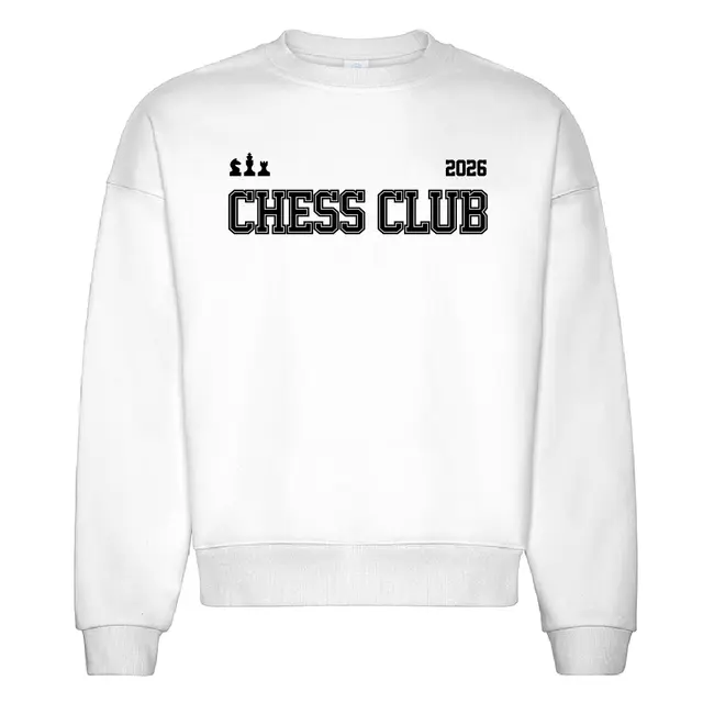 Chess Club Bold Block Text PR Crewneck 2