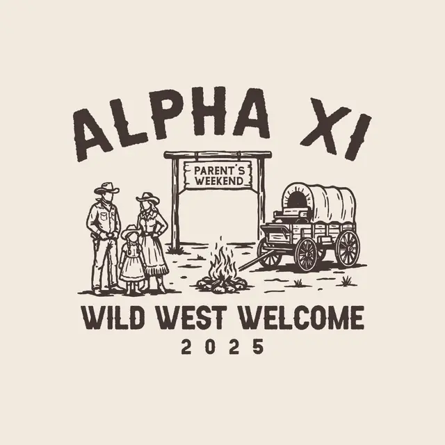 Alpha Xi Delta Wild West Welcome Parent's Weekend Crewneck