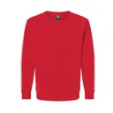 Customizable J America Rival Fleece Crewneck Sweatshirt 8641 Red Front